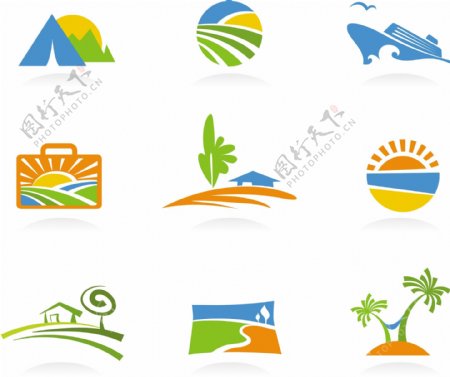 绿色有机农场logo设计图片