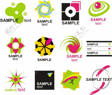 创意螺旋logo设计图片