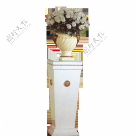 古典花瓶花朵素材