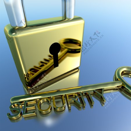 用密钥加密保护和展示安全挂锁