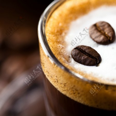 醇香咖啡豆图片