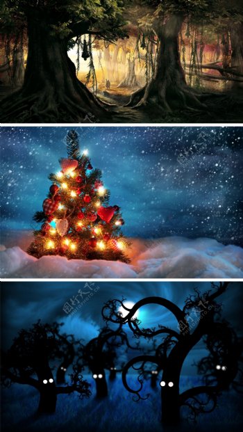 圣诞节魔法树