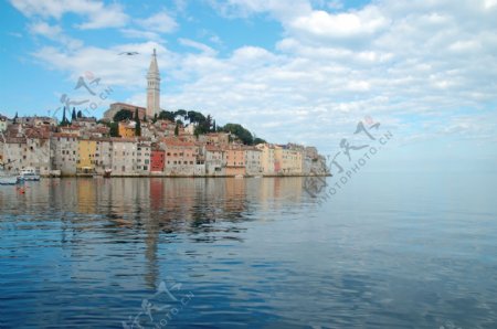 克罗地亚罗维尼酒店白天的景色图片图片