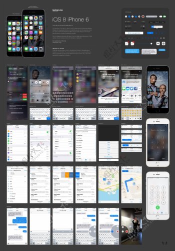 iOS8iPhone全套界面图片