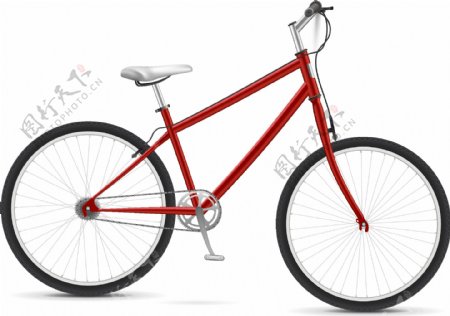 红色的自行车3D