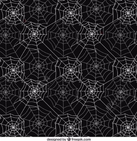 黑白色的蜘蛛网图案