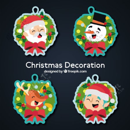 可爱的圣诞stikers