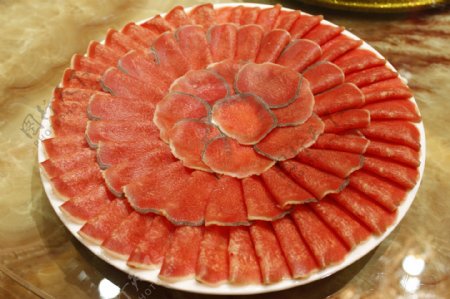 牛舌肉火锅原料图片
