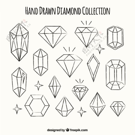 手工收集钻石