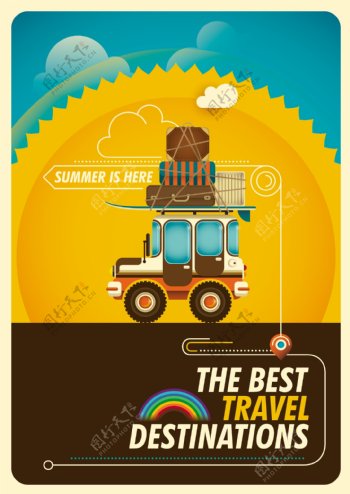 夏日旅行海报
