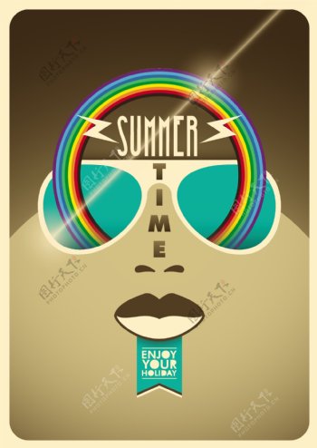夏季创意设计海报