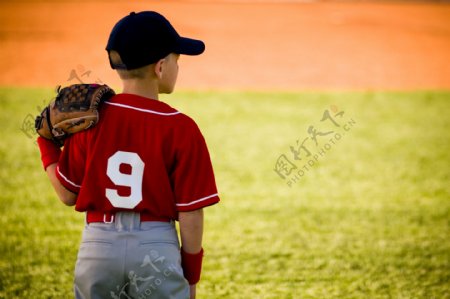 棒球儿童运动员图片