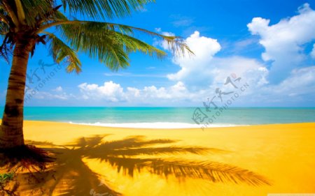 海南岛沙滩大海风景图片