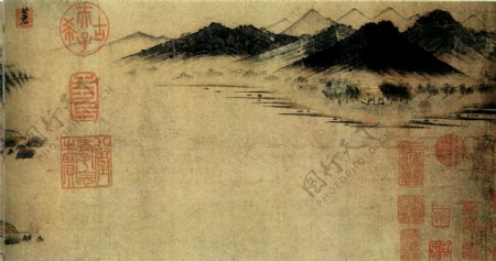 王羲之观鹅图b山水画中国古画0227