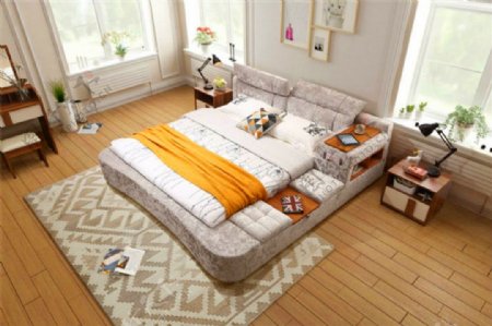 现代韩式卧室装修效果图