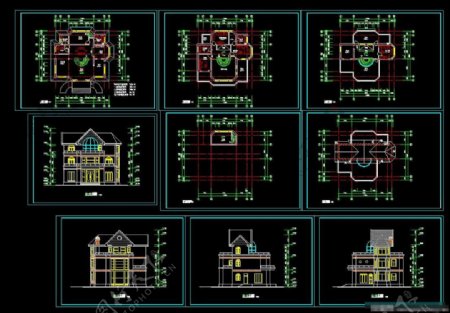 别墅设计cad图