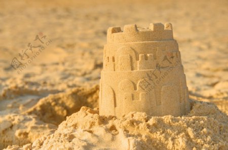 沙雕城堡风景摄影