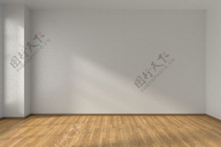 灰色墙木地板客厅效果图图片