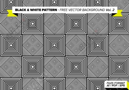 黑色和白色的无图案背景矢量卷2