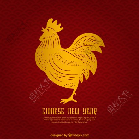 中国农历新年的背景与金公鸡