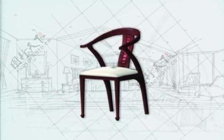 国际主义家具椅子0093D模型