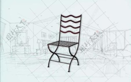 国际主义家具椅子0333D模型