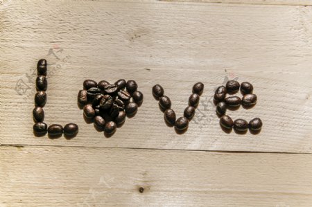 咖啡豆LOVE图片