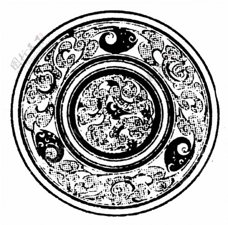 瓦当图案秦汉时期图案中国传统图案图案106