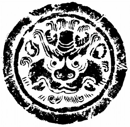 瓦当图案秦汉时期图案中国传统图案图案116
