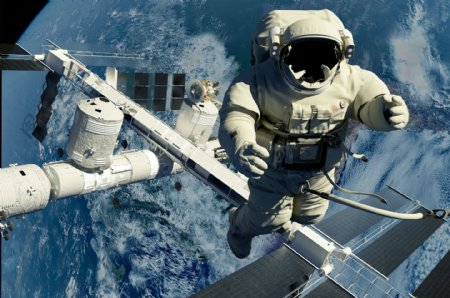太空中的宇航员图片