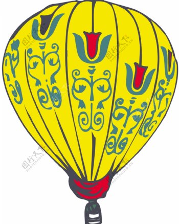 热气球矢量素材EPS格式0017
