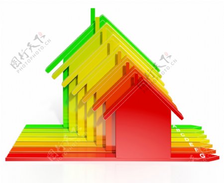 能源效率等级的房屋显示生态家园