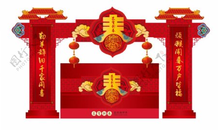 春节门楼造型