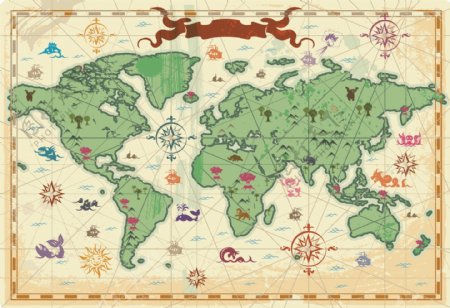 简化世界地图