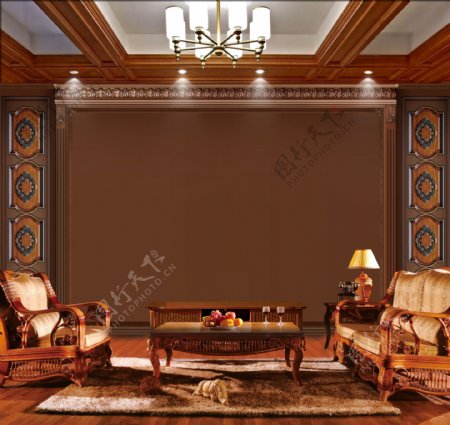 沙发背景墙效果图室内设计平面设计