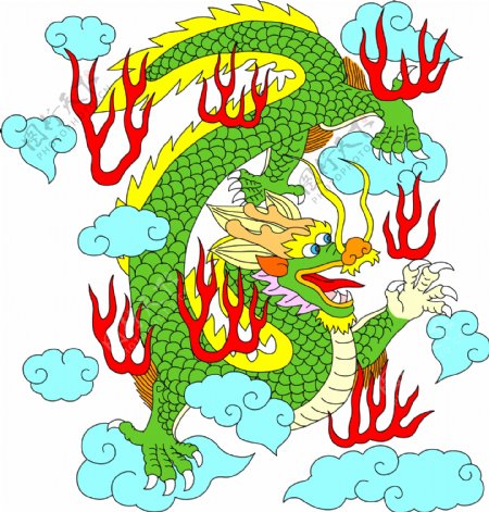 龙纹吉祥图案中国传统图案0081