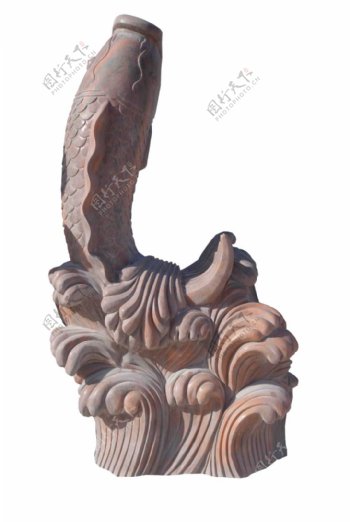 鲤鱼石雕设计素材下载