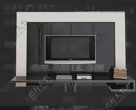 现代银独特的电视柜
