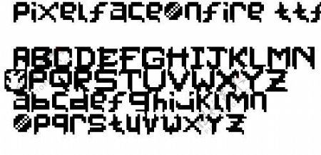pixelfaceonfire像素字体