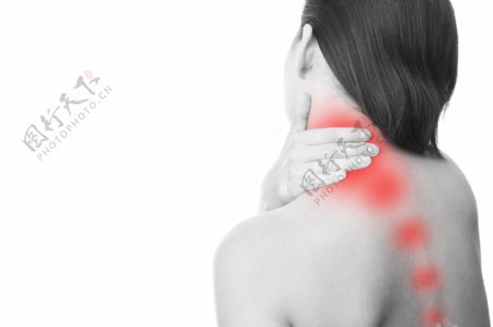 女性颈椎疼痛图片