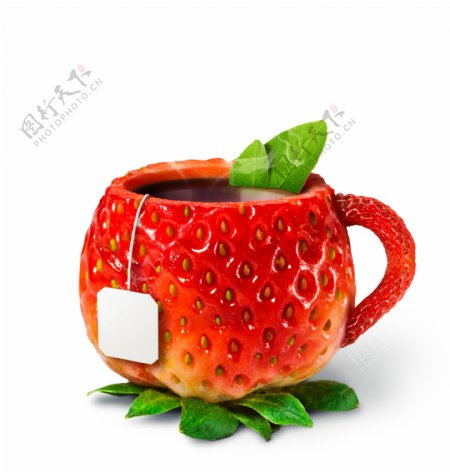 创意草莓咖啡杯