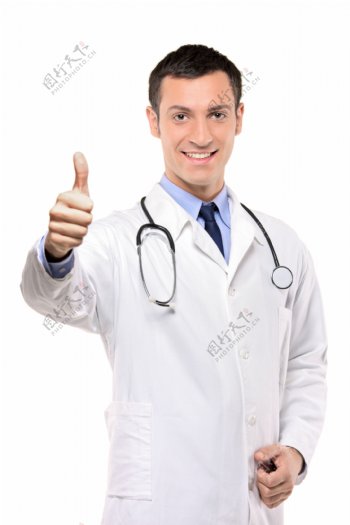竖大拇指的医师图片