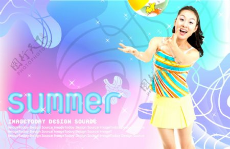 夏日韩式风格平面模版PSD0129