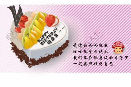 快乐生日蛋糕图片