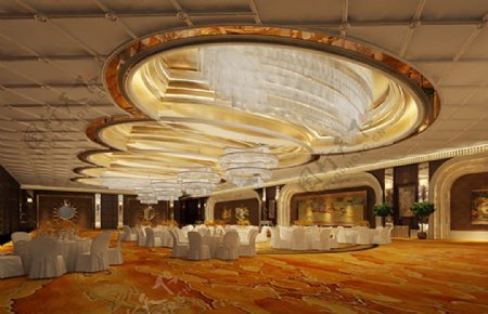 欧式宴会厅模型