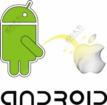 Androidvs苹果矢量资源
