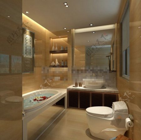 室内场景卫浴空间3模型