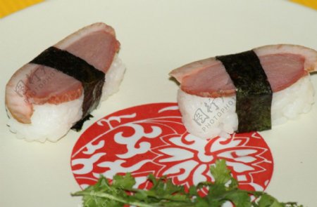 黑椒鸭胸寿司图片