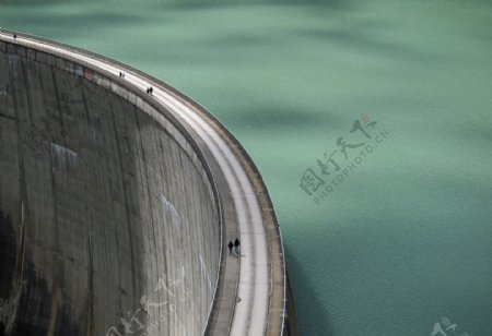 水库堤坝风景