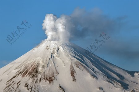 唯美富士山图片